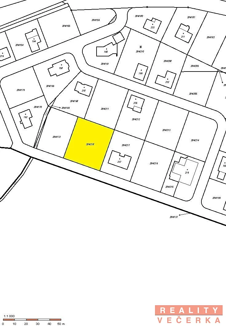 Prodej stavebního pozemku 1249 m²